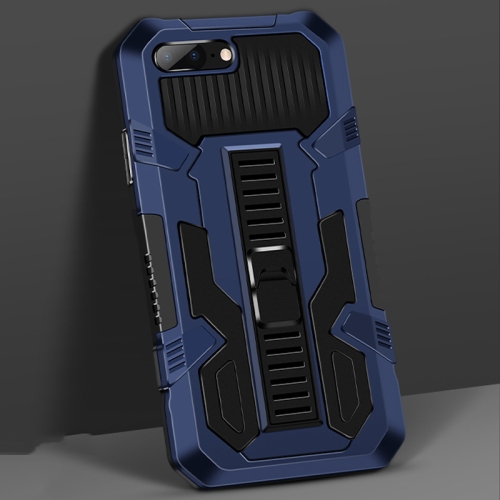 Vanguard Warrior All Inclusive Double-color Shockproof TPU + PC Protective Case with Holder For iPhone 6s / 6(Blue)