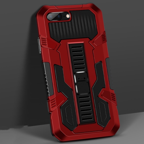 Vanguard Warrior All Inclusive Double-color Shockproof TPU + PC Protective Case with Holder For iPhone 6s Plus / 6 Plus(Red)
