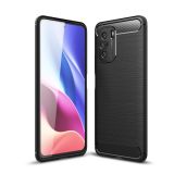 For Xiaomi Redmi K40 / K40 Pro Brushed Texture Carbon Fiber TPU Case(Black)