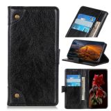 For Xiaomi Redmi 9T / Note 9 4G Copper Buckle Nappa Texture Horizontal Flip Leather Case with Holder & Card Slots & Wallet(Black)