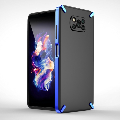 X-Four PC+TPU Shockproof Protective Case For Xiaomi Poco X3(Blue)