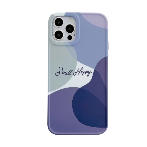 Painted Pattern IMD Shockproof Protective Case For iPhone 12 Pro(Purple)