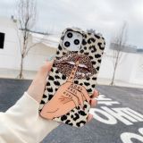 IMD Half-coverage TPU Protective Case For iPhone 11(Leopard Kiss)