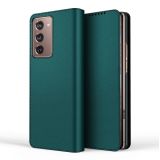 For Samsung Galaxy Z Fold2 5G Detachable Split Horizontal Flip Leather Case with Card Slots & Detachable Back Cover(Green)
