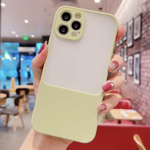 Candy Color Shockproof TPU Case For iPhone 12 Pro(Yellow)