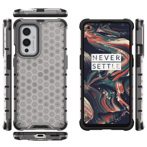 For  OnePlus 9 Shockproof Honeycomb PC + TPU Case(White)