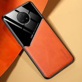 For Xiaomi Redmi Note 9 5G All-inclusive Leather + Organic Glass Protective Case with Metal Iron Sheet(Yellow)