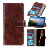 For OPPO Find X3 / X3 Pro Retro Crazy Horse Texture Horizontal Flip Leather Case with Holder & Card Slots & Photo Frame & Wallet(Brown)