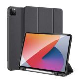 DUX DUCIS Domo Series Horizontal Flip Magnetic TPU + PU Leather Case with Three-folding Holder & Pen Slot & Sleep / Wake-up Function For iPad Pro 12.9 （2021）/(2020)(Black)