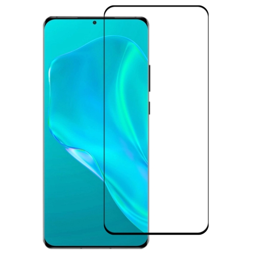 For Huawei P50 Pro 3D Curved Edge Full Screen Tempered Glass Film(Black)