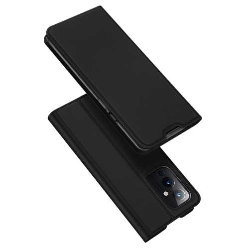 For OnePlus 9 DUX DUCIS Skin Pro Series Horizontal Flip PU + TPU Leather Case with Holder & Card Slots(Black)