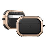 Wireless Earphones Shockproof Thunder Mecha TPU Protective Case For AirPods Pro(Gold)
