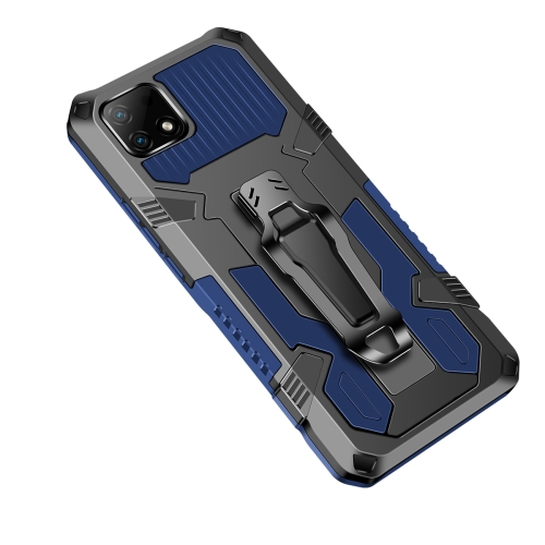 For OPPO Realme C21 / C20 Armor Warrior Shockproof PC + TPU Protective Case(Blue)