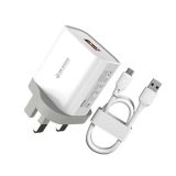 WK WP-U57 Max 18W Maxspeed QC3.0 Fast Charger + USB to 8 Pin Data Cable