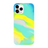 Liquid Silicone Watercolor Protective Case For iPhone 12 / 12 Pro