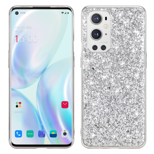 For OnePlus 9 Pro Glitter Powder Shockproof TPU Protective Case(Silver)