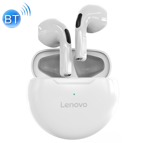 Original Lenovo HT38 Bluetooth 5.0 Intelligent Noise Reduction Wireless Bluetooth Earphone with Charging Box(White)