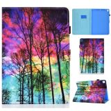 Painted Pattern TPU Horizontal Flip Leather Protective Case For iPad 10.2 (2020 / 2019)(Forest)