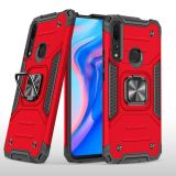 For Huawei Y9 Prime(2019) / P Smart Z Magnetic Armor Shockproof TPU + PC Case with Metal Ring Holder(Red)