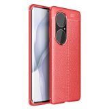 For Huawei P50 Pro Litchi Texture TPU Shockproof Case(Red)