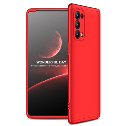 For OPPO Reno5 Pro 5G GKK Three Stage Splicing Full Coverage PC Case(Red)