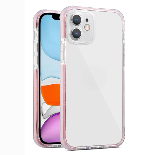 Colorful Series Shockproof Scratchproof TPU + Acrylic Protective Case For iPhone 11(Pink)