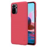 For Xiaomi Redmi Note 10 4G NILLKIN Frosted Concave-convex Texture PC Case(Red)