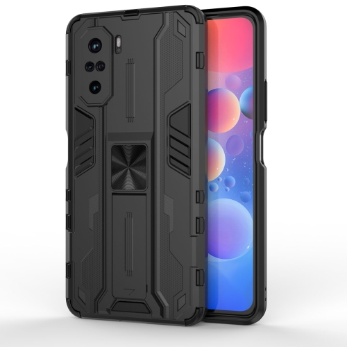 For Xiaomi Redmi K40 / K40 Pro Supersonic PC + TPU Shock-proof Protective Case with Holder(Black)