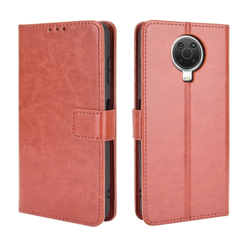 For Nokia G20 / G10 / 6.3 Retro Crazy Horse Texture Horizontal Flip Leather Case with Holder & Card Slots & Lanyard(Brown)