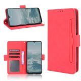 For Nokia G10 / G20 / 6.3 Skin Feel Calf Pattern Horizontal Flip Leather Case with Holder & Card Slots & Photo Frame(Red)