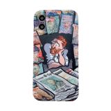 Oil Painting Pattern Shockproof Protective Case For iPhone 11(Newspaper)