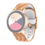 For Samsung Galaxy Watch 46mm Silicone Printing Replacement Strap Watchband(Colored Glaze)