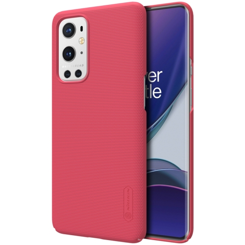 For OnePlus 9 Pro NILLKIN Frosted Concave-convex Texture PC Protective Case(Red)