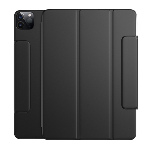Benks Magnetic Horizontal Flip PU Leather Case with Holder & Sleep / Wake-up Function & Pen Bucket For iPad Pro 12.9 (2021) / (2020)(Black)