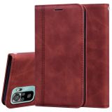 For Xiaomi Redmi Note 10 4G Frosted Business Magnetic Horizontal Flip PU Leather Case with Holder & Card Slot & Lanyard(Brown)