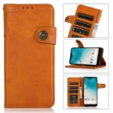 For Xiaomi Redmi Note 10 5G KHAZNEH Dual-Splicing Cowhide Texture Horizontal Flip Leather Case with Holder & Card Slots & Wallet & Photo Frame & Lanyard(Brown)