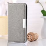 For Samsung Galaxy A52 5G / 4G Litchi Texture Horizontal Flip Leather Case with Holder & Card Slots(Grey)