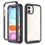 Starry Sky Solid Color Series Shockproof PC + TPU Case with PET Film For iPhone 11(Black)