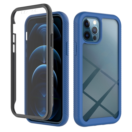 Starry Sky Solid Color Series Shockproof PC + TPU Case with PET Film For iPhone 12 Pro Max(Royal Blue)