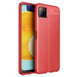 For Samsung Galaxy A22 5G Litchi Texture TPU Shockproof Case(Red)