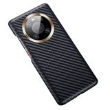 For Huawei Mate 40 Pro Carbon Fiber Leather Texture Kevlar Anti-fall Phone Protective Case(Black)