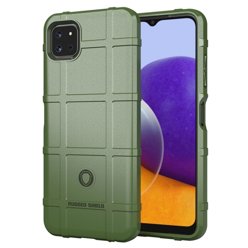 For Samsung Galaxy A22 5G Full Coverage Shockproof TPU Case(Green)