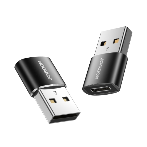 JOYROOM S-H152 3A USB Male to USB-C / Type-C Female OTG Adapter(Black)