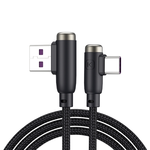 KUULAA KL-X39 3A Type-C / USB-C 90 Degree Elbow Charging Data Cable