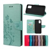 For Xiaomi Redmi Note 10 5G Butterfly Flower Pattern Horizontal Flip Leather Case with Holder & Card Slots & Wallet(Green)