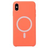 Nano Silicone Full Coverage Shockproof Magsafe Case For iPhone XS Max(Orange)