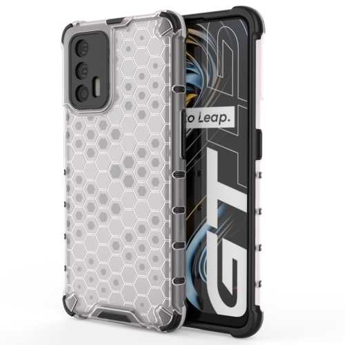For OPPO Realme GT 5G Shockproof Honeycomb PC + TPU Case(White)