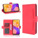 For OPPO Realme 8 4G / Realme 8 Pro 4G Skin Feel Calf Pattern Horizontal Flip Leather Case with Holder & Card Slots & Photo Frame(Red)