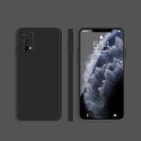 For OPPO Realme X7 / X7 Pro 5G Solid Color Imitation Liquid Silicone Straight Edge Dropproof Full Coverage Protective Case(Black)