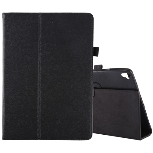 For iPad 10.2 / iPad 10.5 / iPad 10.2 2020 Litchi Texture Horizontal Flip Leather Case with Holder(Black)